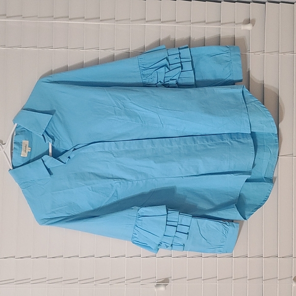 🆕️ Baby blue long sleeve blouse - Picture 1 of 4
